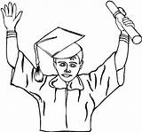 Graduation Coloring Pages Drawing Student Cap Clever Icon Graduating Print Printables Getdrawings Boy Getcolorings Printable sketch template