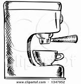 Coffee Machine Clipart Espresso Sketched Illustration Vector Royalty Tradition Sm Seamartini 2021 Graphics Clipground sketch template