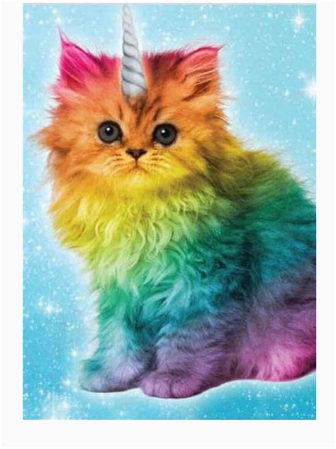 unicorn rainbow cat kitten unisex  shirt  abdilah redbubble