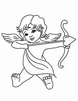 Cupid Coloring Pages Valentines God Printable Print Color Getcolorings sketch template