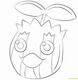 Sunkern Pokemon Coloring Pages Color Printable Pachirisu Lineart Print Spinarak Coloringpagesonly sketch template
