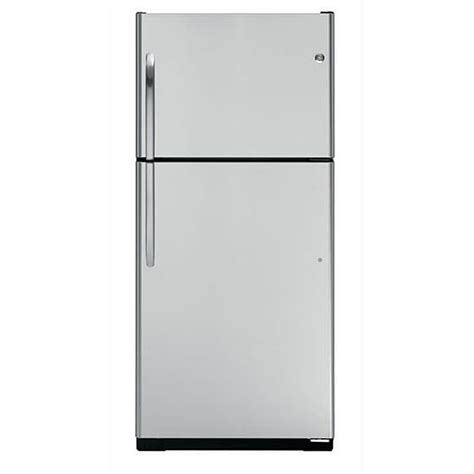 ge  cubic foot stainless steel top freezer refrigerator  overstockcom shopping
