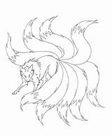 Fox Nine Tails Tailed Coloring Pages Tail Drawing Sketch Anime Wolf Deviantart Drawings Line Template Getdrawings Char Remake Trainers Privet sketch template