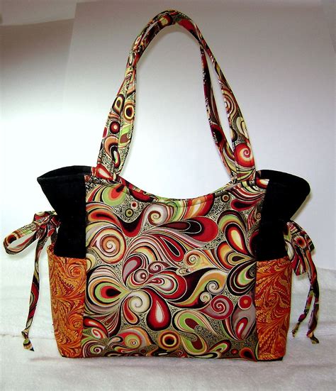 handmade purse handbag purse fabric purse medium handbag ooak artsy