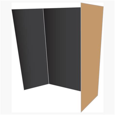 blackkraft tri fold project board  cool colors  case