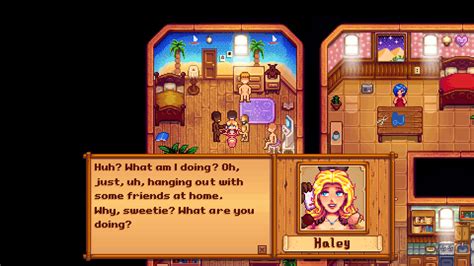 Haley Hanging Out With Friends Stardew Valley []