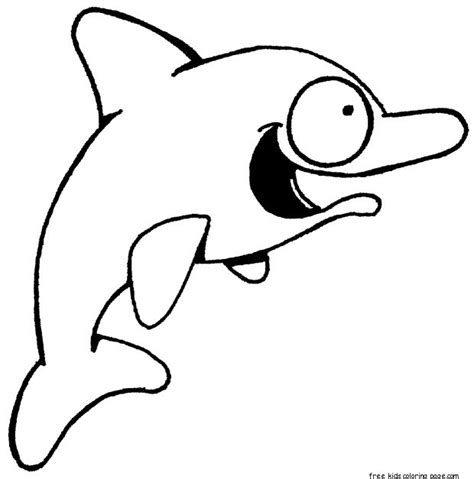 prinable ocean delfin coloring pages  kidsfree kids coloring page