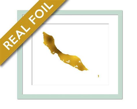 curacao map gold foil art print gold foil curacao poster foil map geography poster