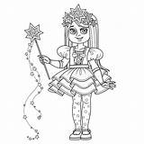 Tiara Carnival Outlined sketch template