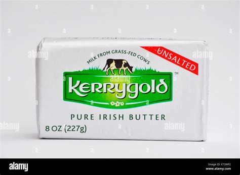 kerrygold irish butter package stock photo alamy