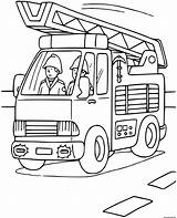 Coloriage Pompiers Camion Echelle Avec Dessin Imprimer Pompier Imprimé sketch template