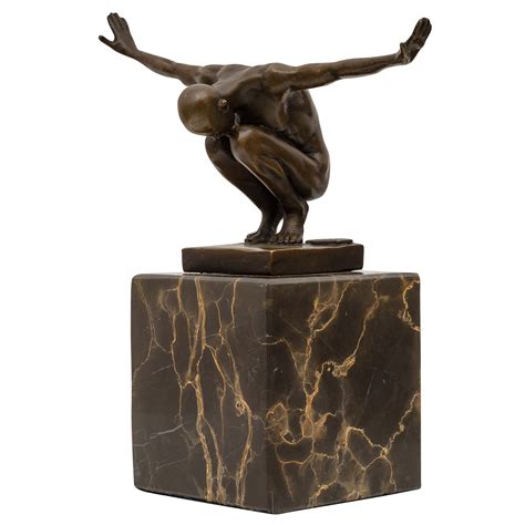 bronzeskulptur bronze mann figur bronzefigur statue skulptur antik stil