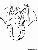 Coloring Dragon Evil Pages Printable sketch template