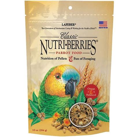 lafeber classic nutri berries parrot food  oz bag chewycom