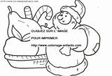 Coloring Dinner Christmas Pages Book sketch template