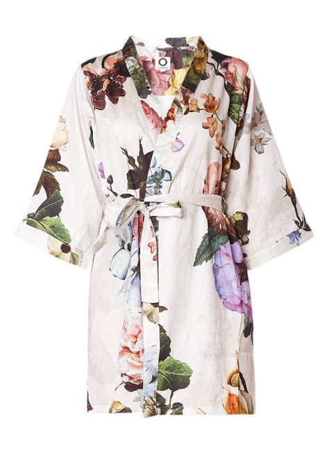 essenza fleur kimono met bloemendessin de bijenkorf kimono kleding damesmode
