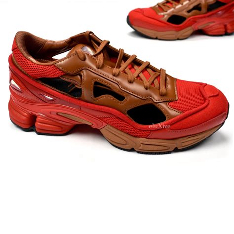 adidas  raf simons rs ozweego replicant limited edition red brown eluxive