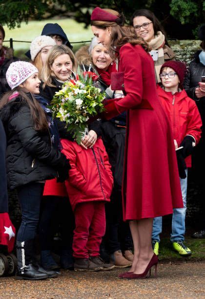 catherine duchess of cambridge attends christmas day church service british royals