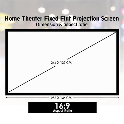 pyle 110 matt white home theater tv wall mounted fixed flat projector
