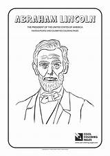 Coloring Lincoln Abraham Pages Famous People Cool Celebrities Kids President Print sketch template
