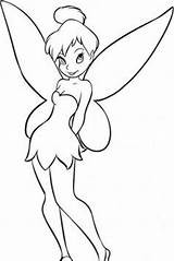 Coloring Drawing Tinkerbell Pages Easy Disney Color Sketch Drawings Bell Tinker Draw Fairy Sketches Kids Print Colouring Book Fawn Sitting sketch template