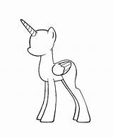 Alicorn sketch template