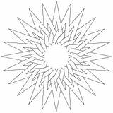Coloring Pages Geometric Star Donteatthepaste Pattern sketch template