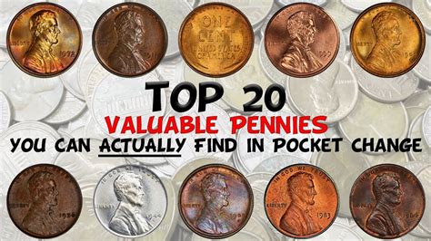 top  valuable pennies    find  pocket change youtube