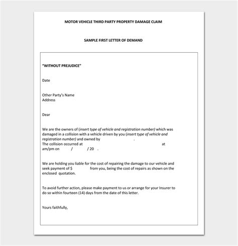 demand letters   write  template examples