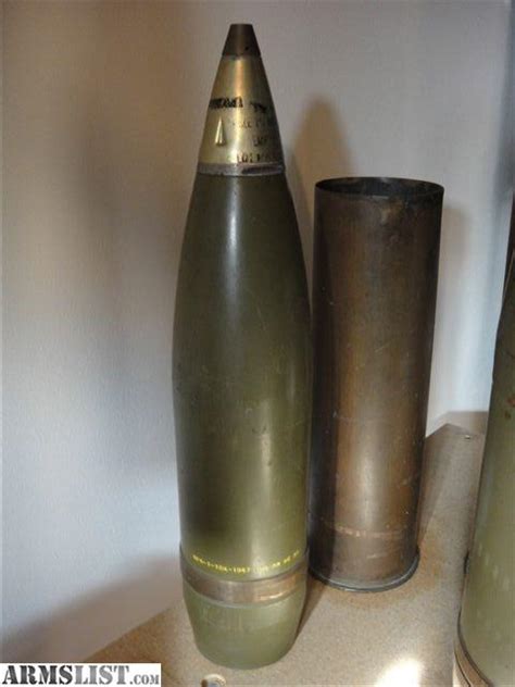 armslist for sale 105mm and 155mm howitzer projectiles ert