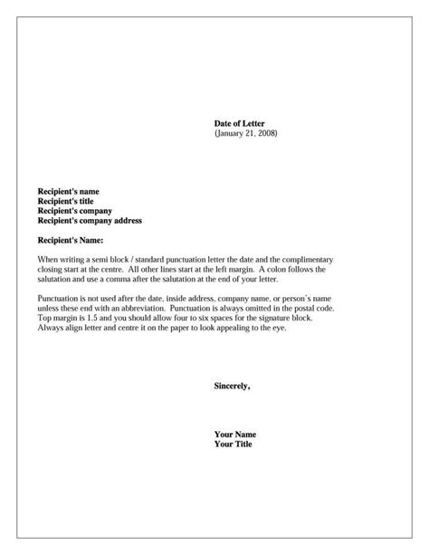 formal business letter format templates amp examples template lab