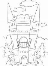 Medieval Castle sketch template