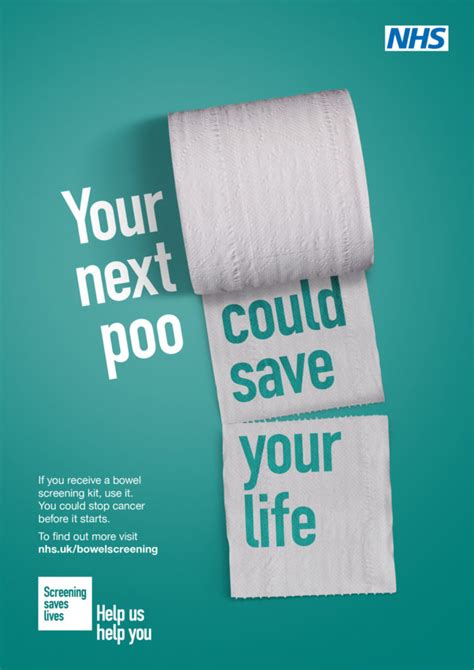 bowel cancer screening campaign   poo  save  life