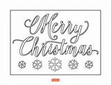 Christmas Coloring Pages Shutterfly Merry Cursive Happy Kids sketch template