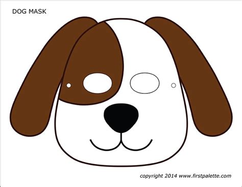 printable dog face template printable templates