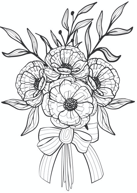 exotic flowers coloring pages  adults coloring pages