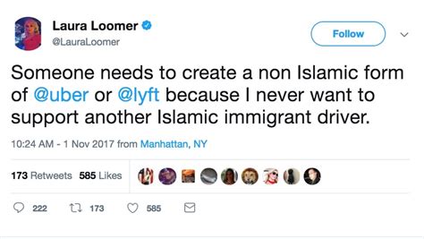 uber lyft ban driver a right wing activist after anti muslim tweet