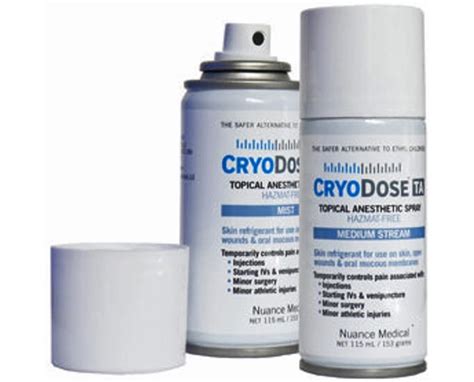 nuance medical cryodose™ ta topical anesthetic spray free shipping