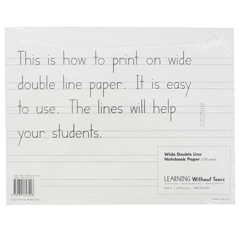 handwriting  tears wide lined notebook paper  sheets