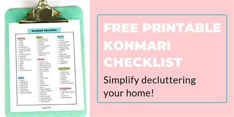 ultimate printable konmari checklist konmari checklist konmari