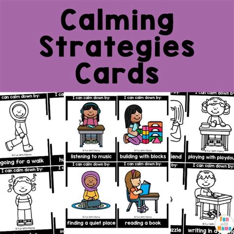 printable packs calming strategies preschool letters