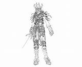 Skyrim Armor Daedric sketch template
