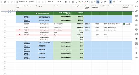 smartsheet inventory management template