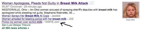Woman Breast Milk Cops