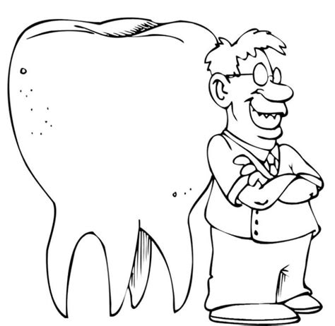 dentist caricature coloring pages coloring cool