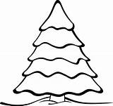 Tree Outline Christmas Clip Template Clipart Coloring Pages Drawing Printable Clipartbest Print Kids sketch template