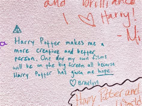 harry potter makes me a more creative and better person one day my
