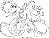 Coloring Pages Desert Snake Printable Kids Colouring Snakes Drawing Pet Sheets Craft Color Choose Board sketch template