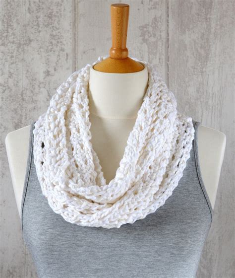 Knitting Pattern Lace Scarf Simple Knit Pattern Infinity Scarf