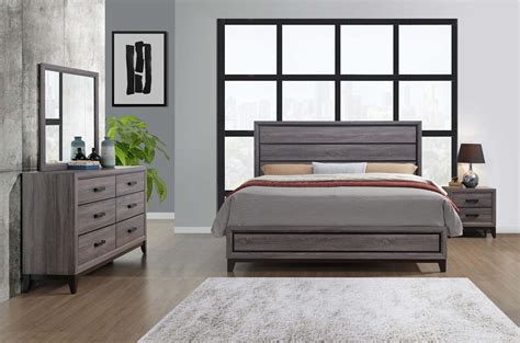 kate beech wood grey bedroom set bedroom furniture sets